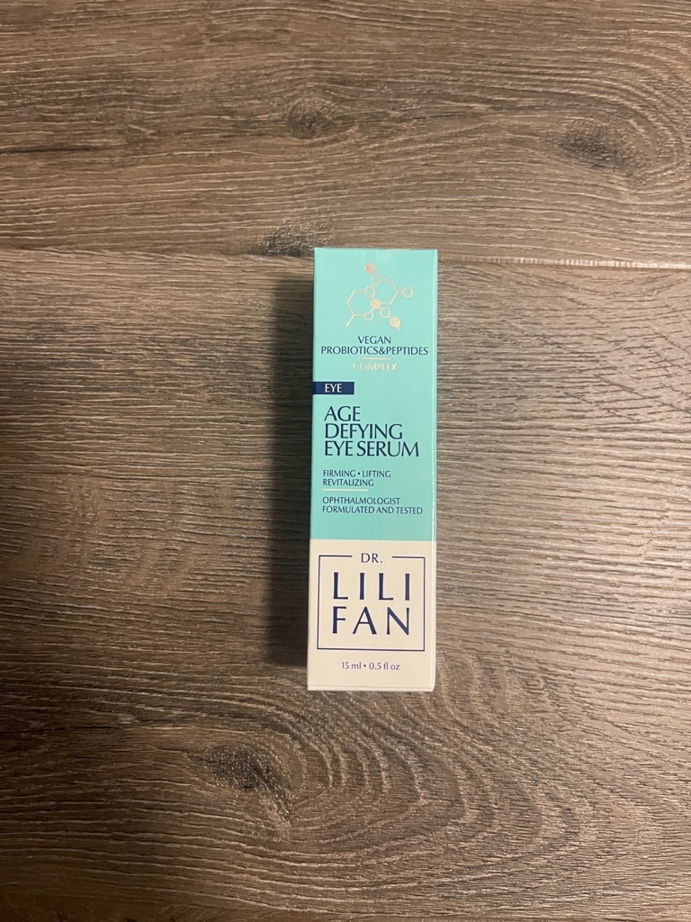Dr. Lili Fan Age Defying Eye Serum - Mint Green & Cream Packaging